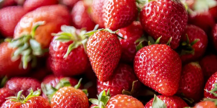 A photo of strawberries