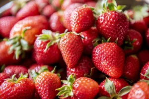 A photo of strawberries